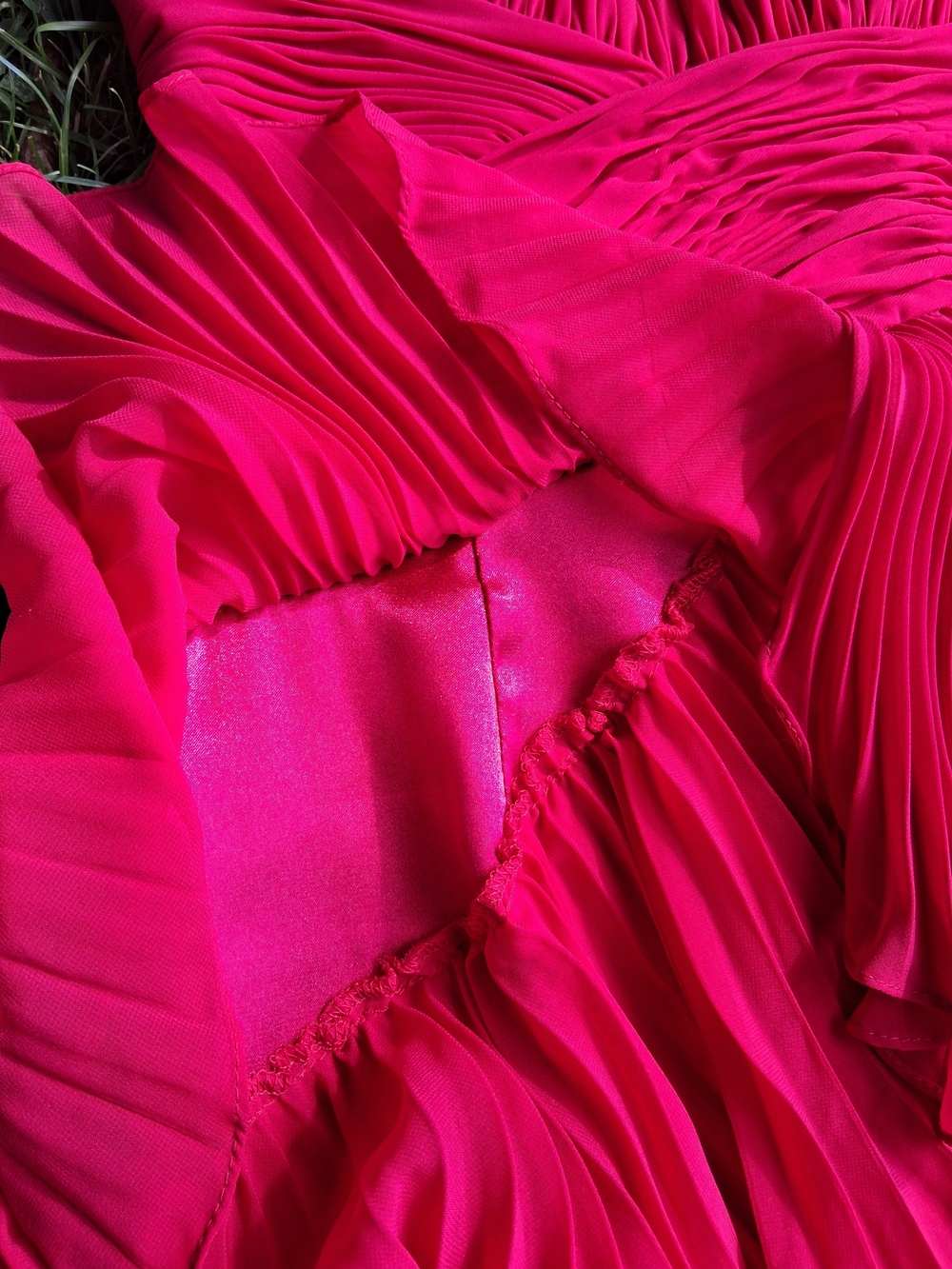 PROM DRESS Dalia Macphee Pleat Chiffon - Picture 14 of 14